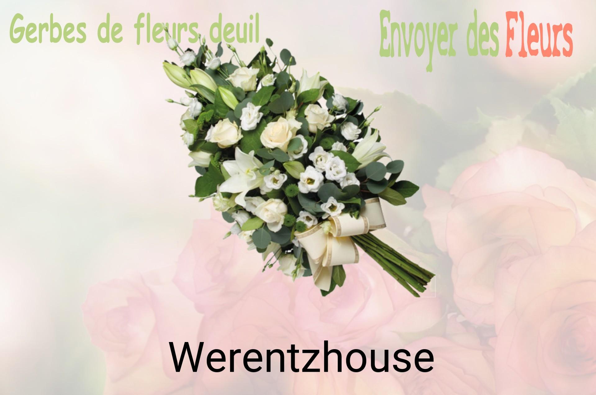 Gerbe de fleurs de deuil livrée à Werentzhouse
